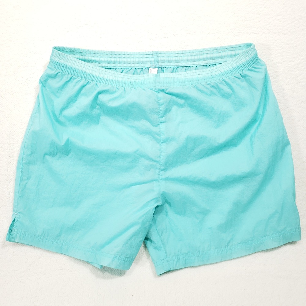 American Apparel Shorts Mens Small Aruba Blue Nylon Casual Lightweight 5" Inseam